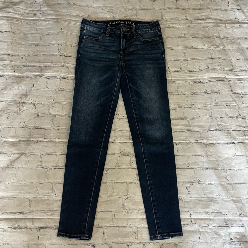American Eagle Dark Wash Jegging Jeans - Picture 2 of 6
